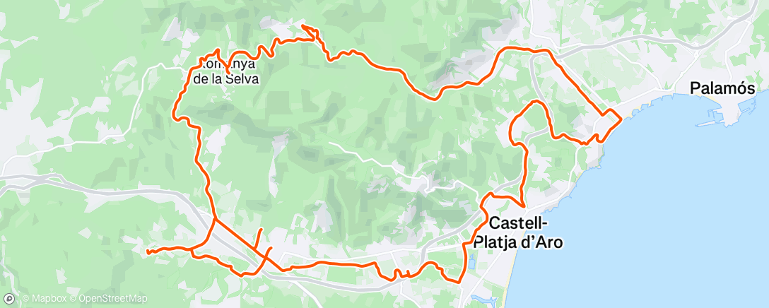 Map of the activity, Lunch Ride