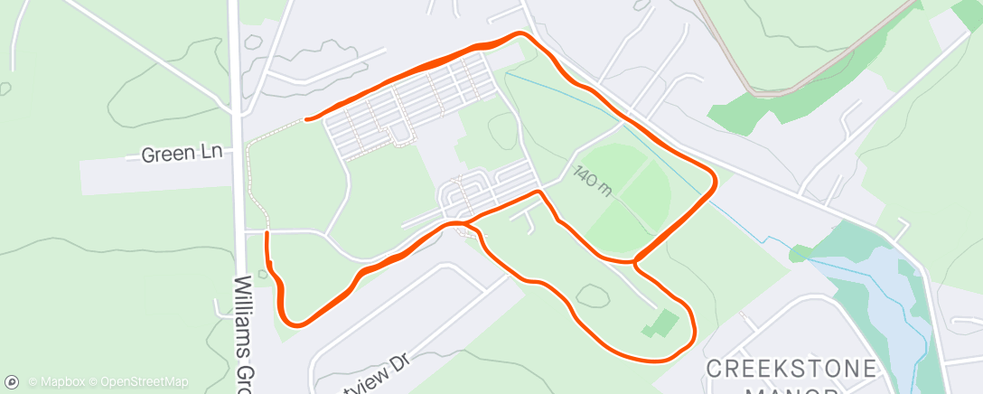 Kaart van de activiteit “POD 87: 4 x (6 min run/2 min walk)”