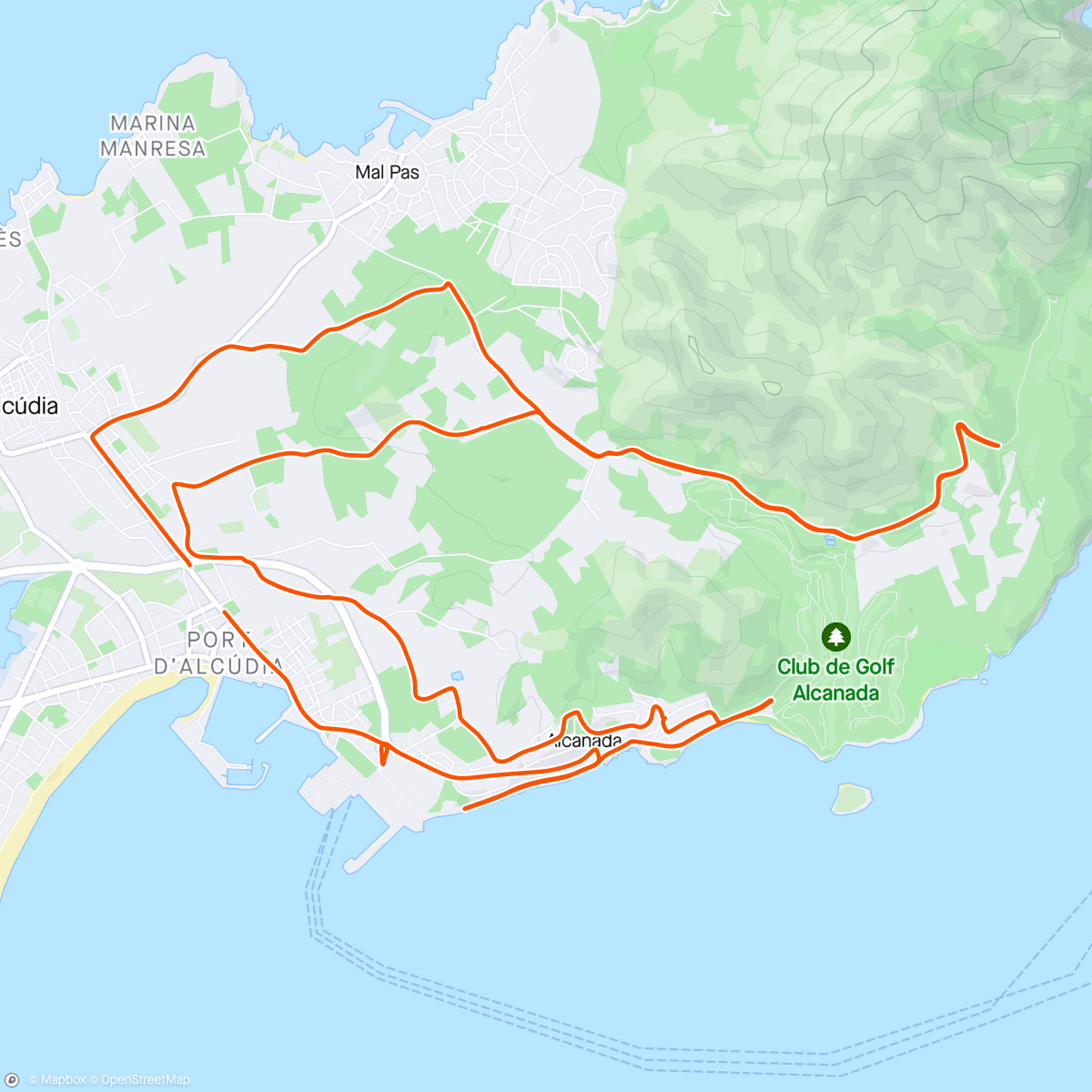 Map of the activity, Sightseeing