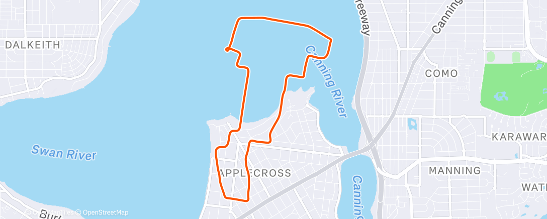 Map of the activity, MyWhoosh - Mount Pleasant