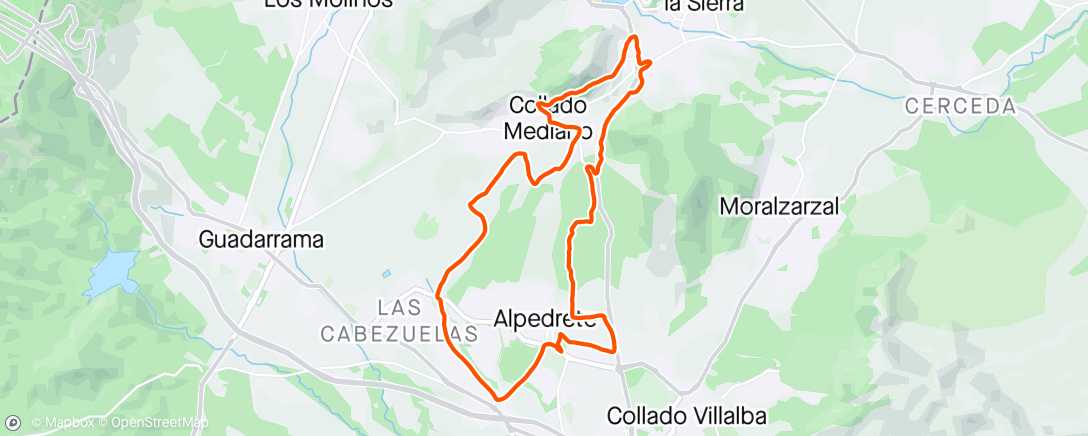 Map of the activity, MTB: entreterminos