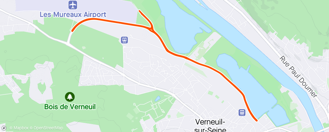 Map of the activity, Vélo tri des Mureaux