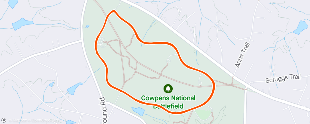 Map of the activity, CNB Ride