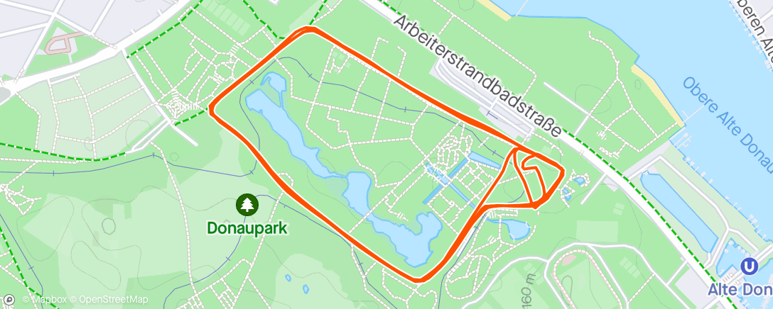 Map of the activity, Donaupark PR