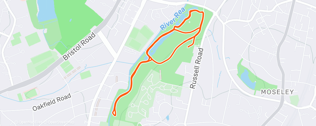 Map of the activity, Parkrun #36 Canon Hill #690