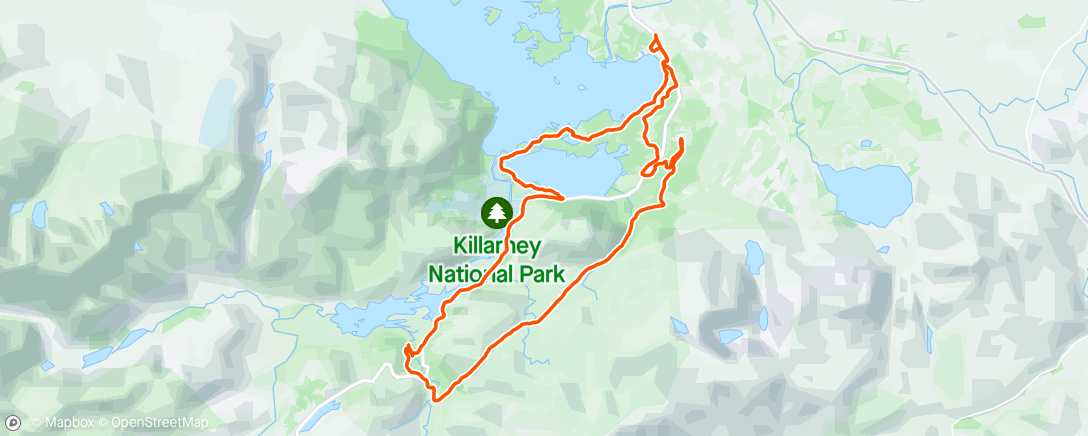 Map of the activity, Morning Trail Run