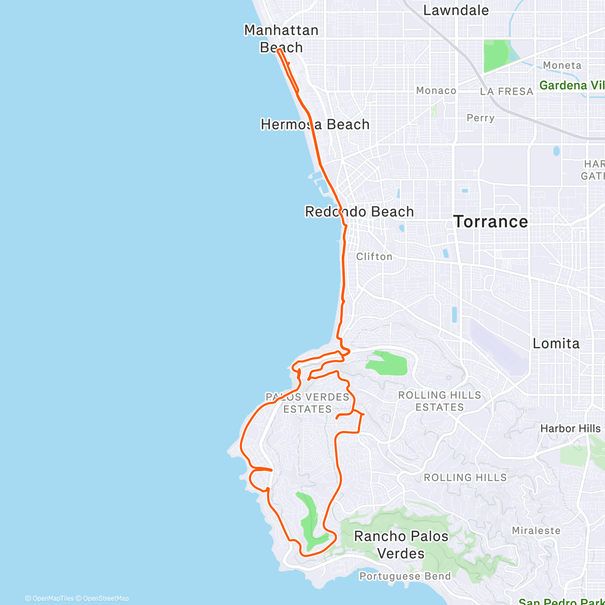 Map of the activity, Morning Ride