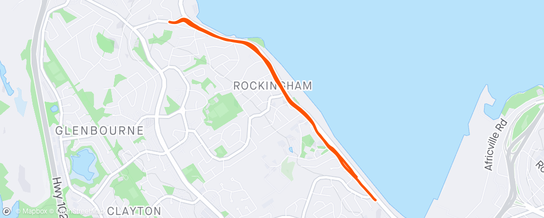 Map of the activity, Morning Run