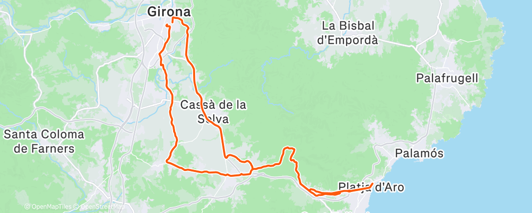 Map of the activity, Dulce Rapid