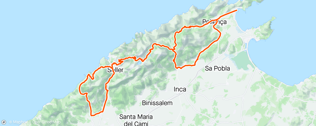 Map of the activity, Epic ride
