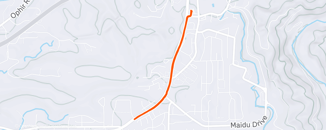 Карта физической активности (2 miles)