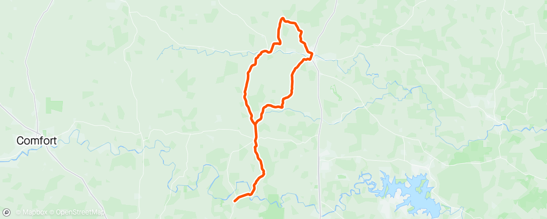 Mapa da atividade, Sunday Afternoon Ride with John - Taking it nice and easy after being sick. Still weak but it was good to get outside and ride.