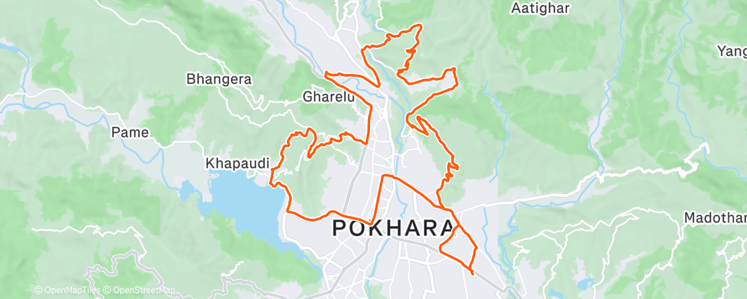 Map of the activity, Fews ups and downs