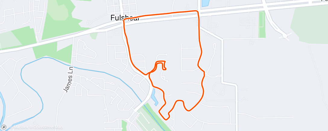 Map of the activity, Morning Run