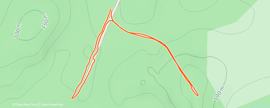 Map of the activity, Lunch Walk