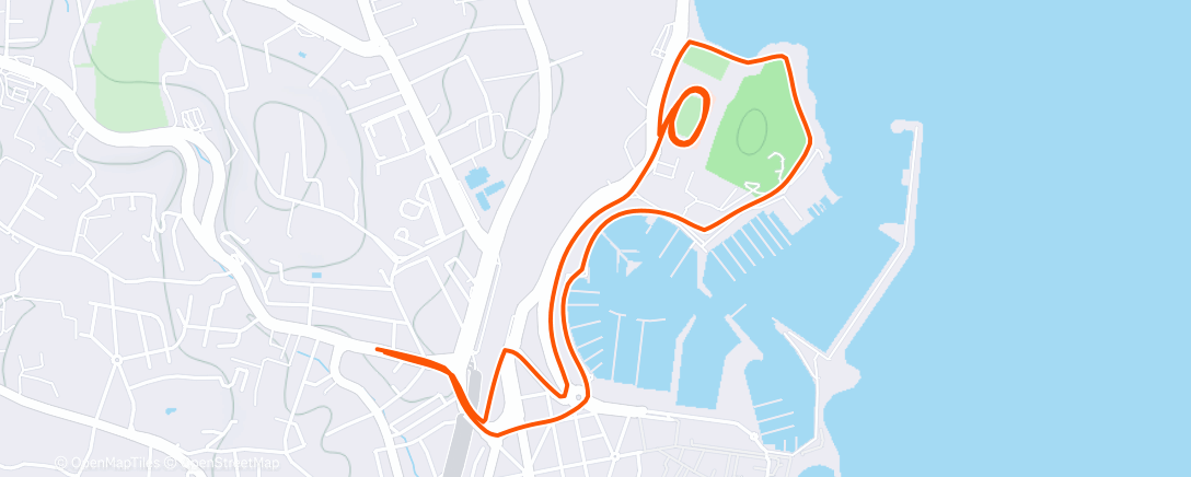 Map of the activity, Morning Run