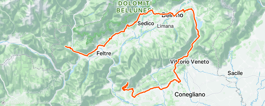 Map of the activity, Stage 4 Giro 🌸