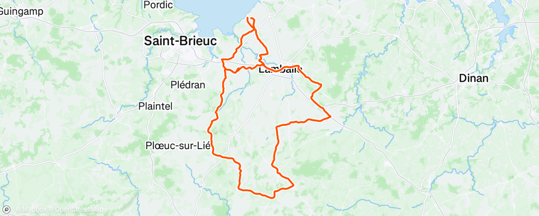 Map of the activity, Morning Ride