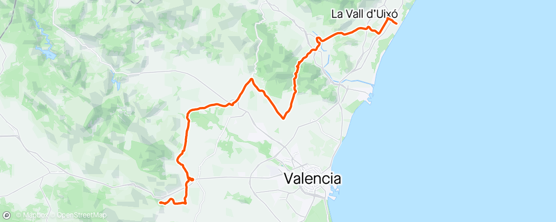 Map of the activity, Vuelta, étape 2