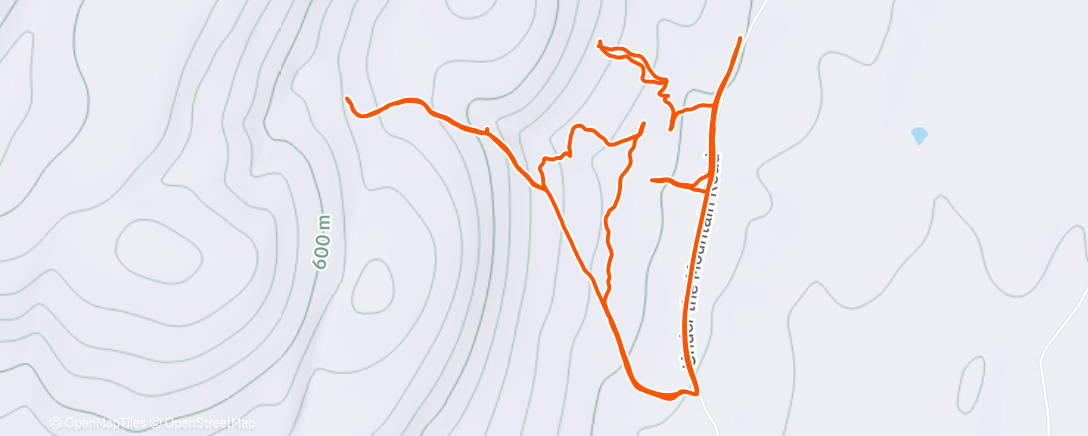 Map of the activity, Morning Hike