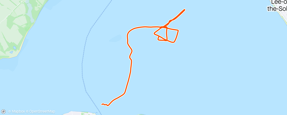 Map of the activity, UKFSC Pre race practice