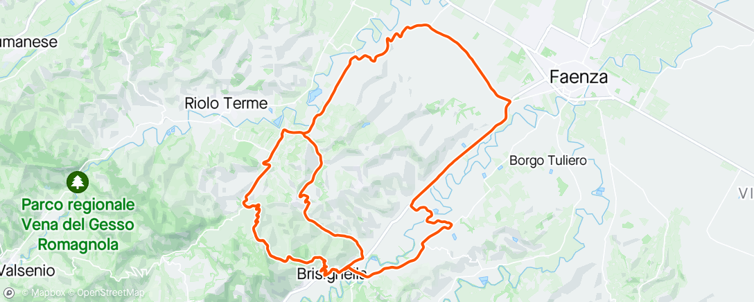 Map of the activity, Coppi Bartali Stage 4