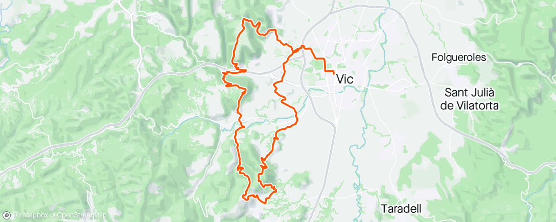 Mapa da atividade, El Gurb de Vic