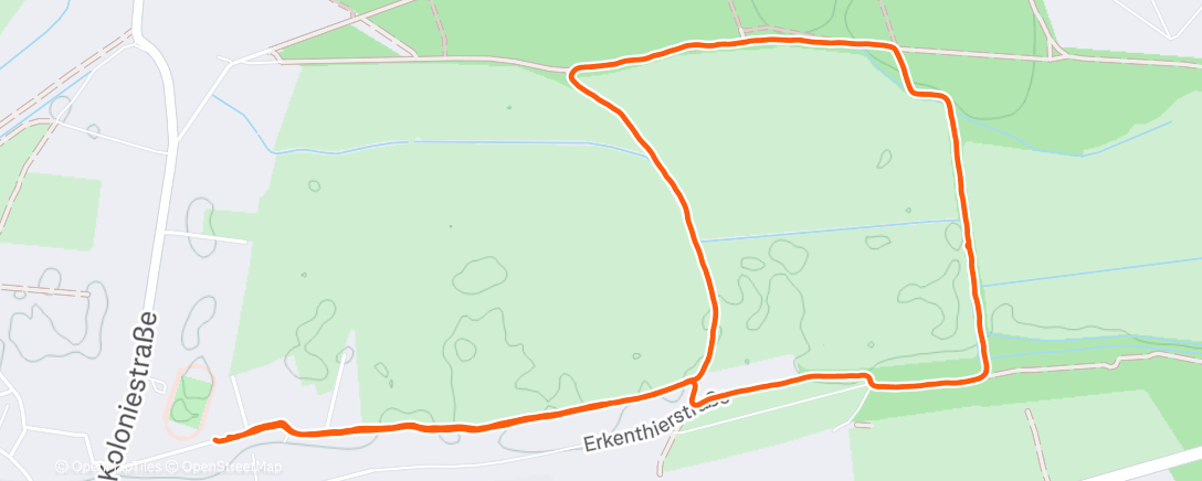 Map of the activity, Mittagspaziergang