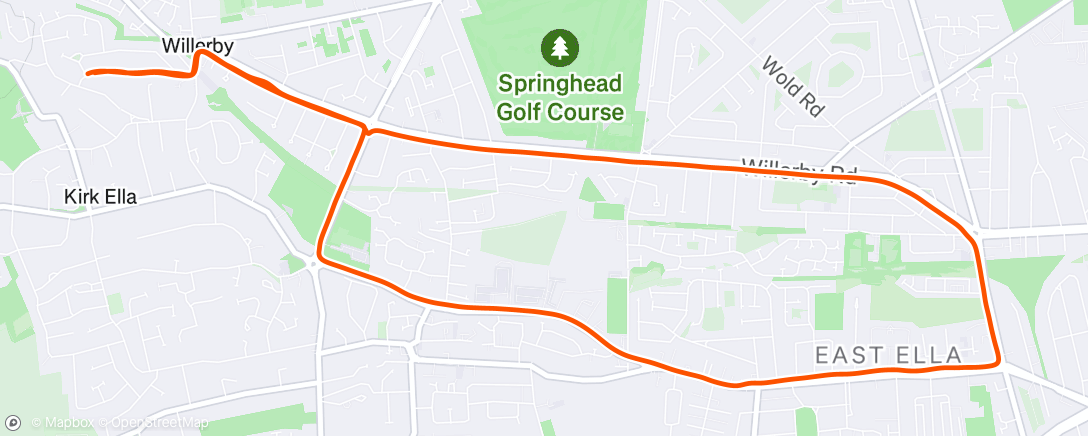 Map of the activity, Morning Run