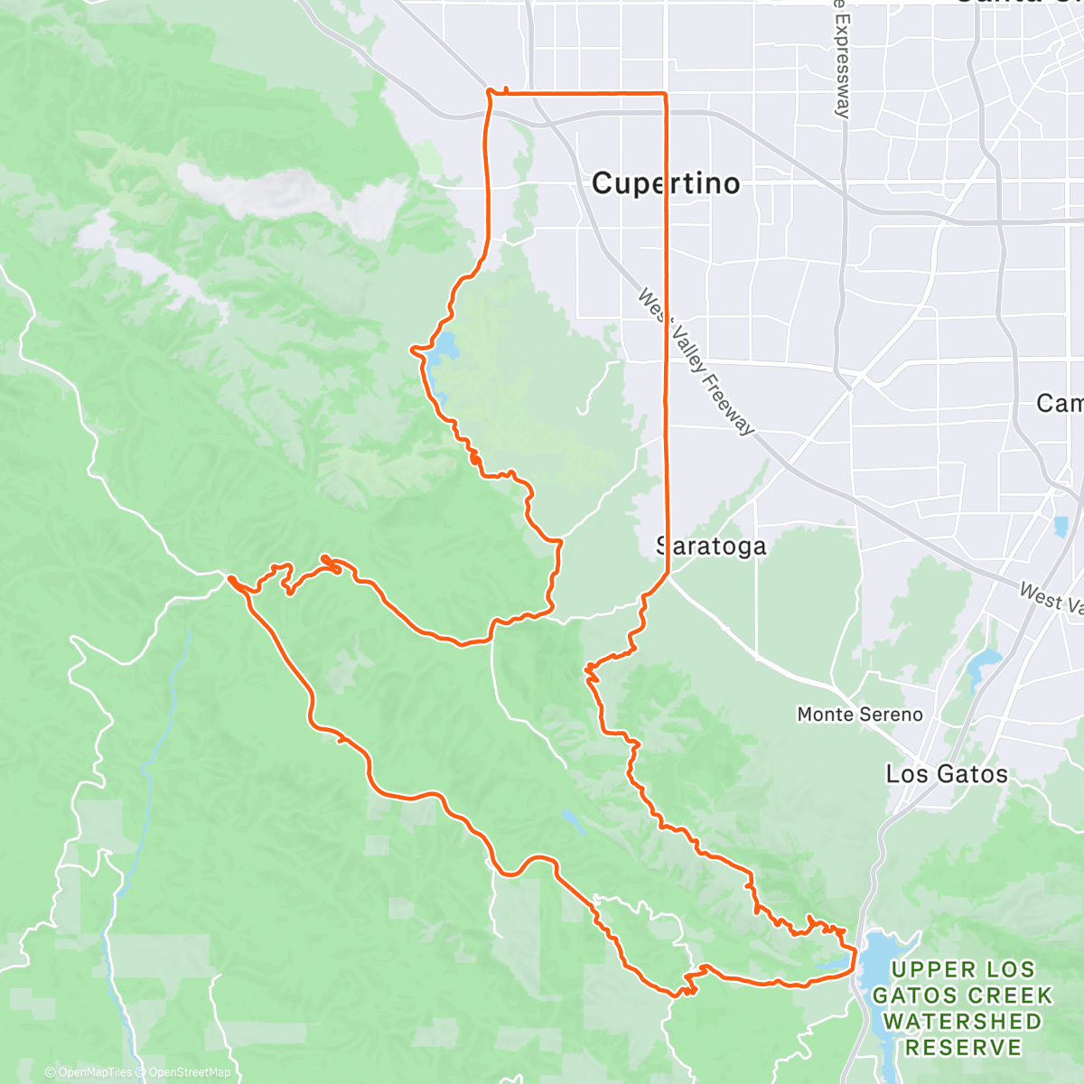 Карта физической активности (Morning Ride)