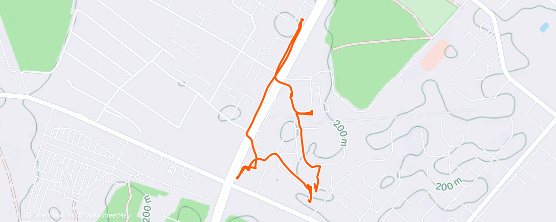 Map of the activity, Afternoon Hike