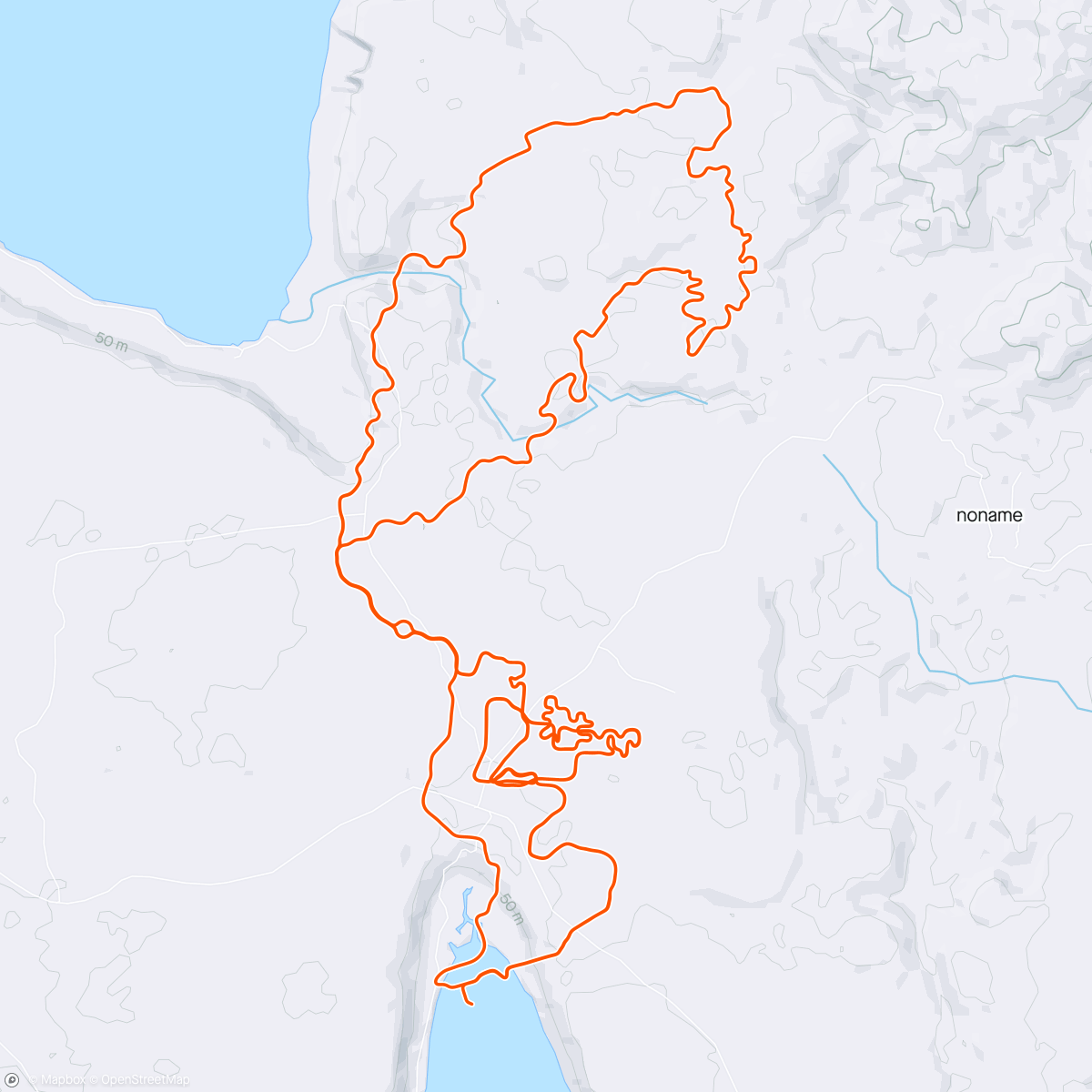 Map of the activity, Zwift - Group Workout: Le Col Cycling Club Community WN40 (E) on Chasing the Sun in Makuri Islands
