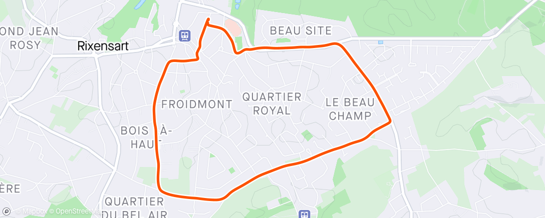 Map of the activity, Afternoon Run sous maladie 🤧