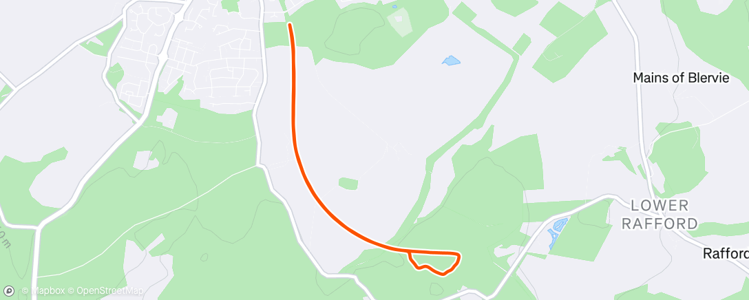 Map of the activity, Morning Walk
