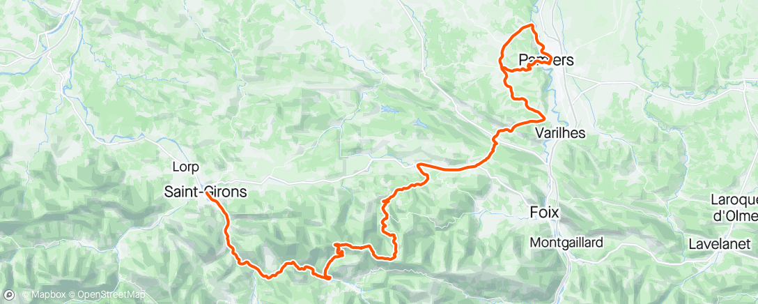Map of the activity, Ronde l’isard S5