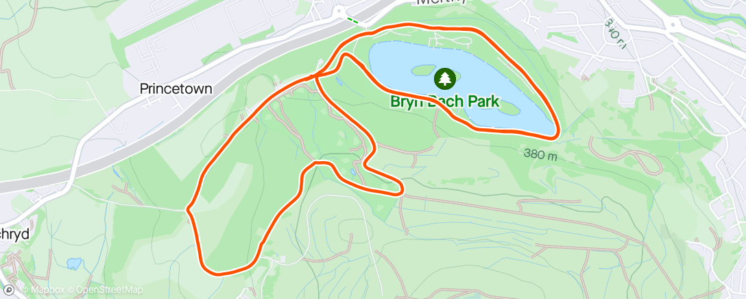 Map of the activity, Really super easy run with the boys 🤣