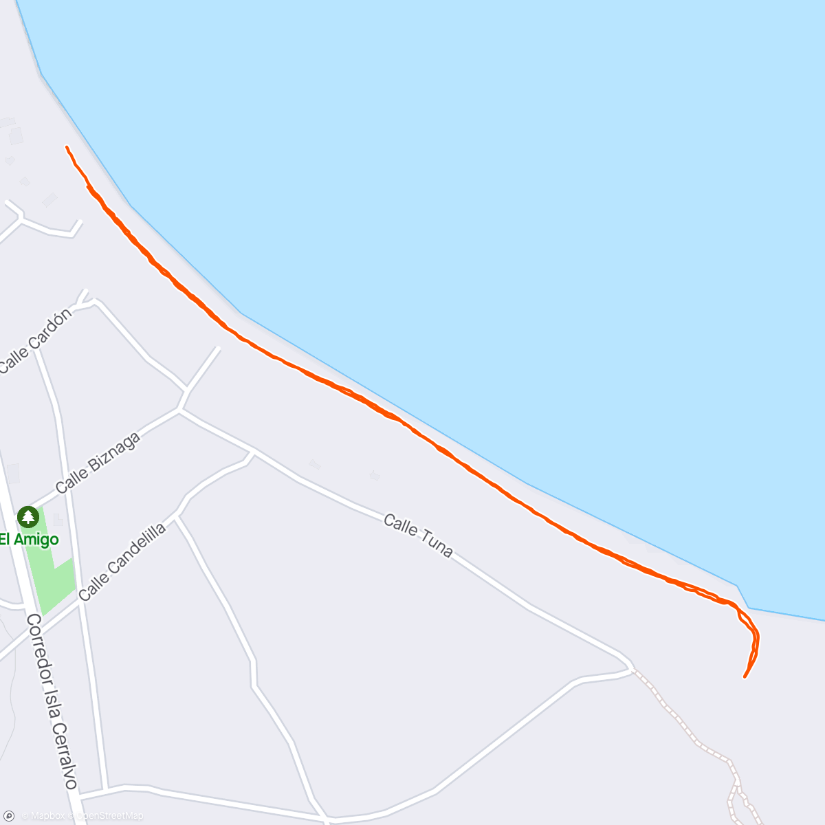 Kaart van de activiteit “Beach walk”