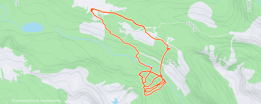 Map of the activity, Morning Backcountry Ski