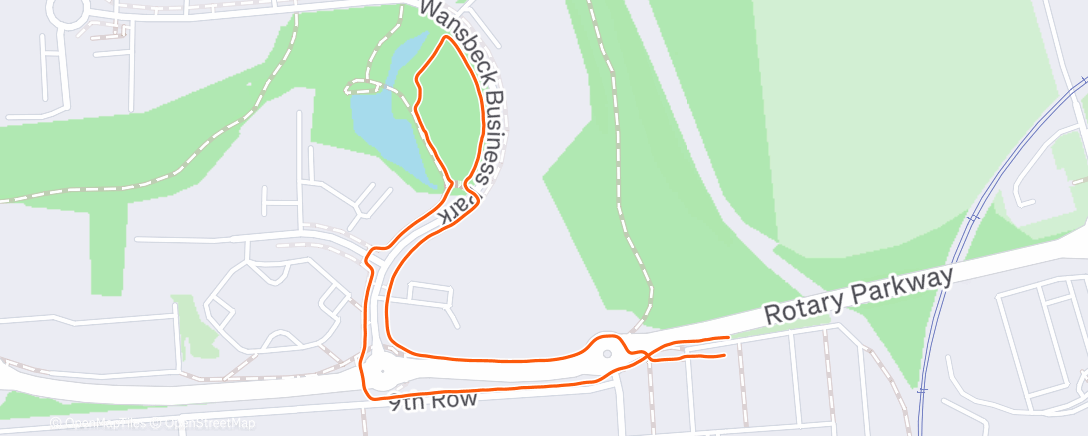 Map of the activity, Morning Walk