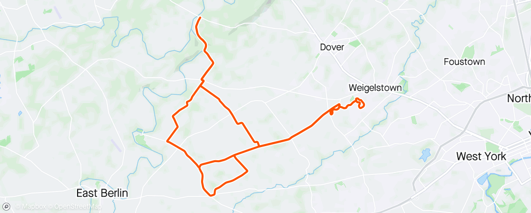 Map of the activity, Z2: Endurance Ride
