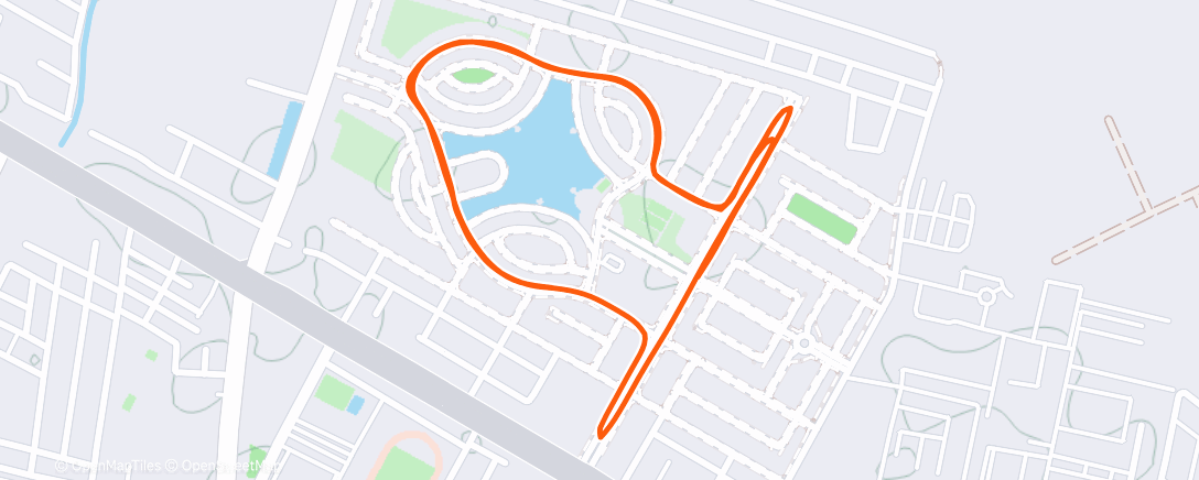 Карта физической активности (Evening Run)