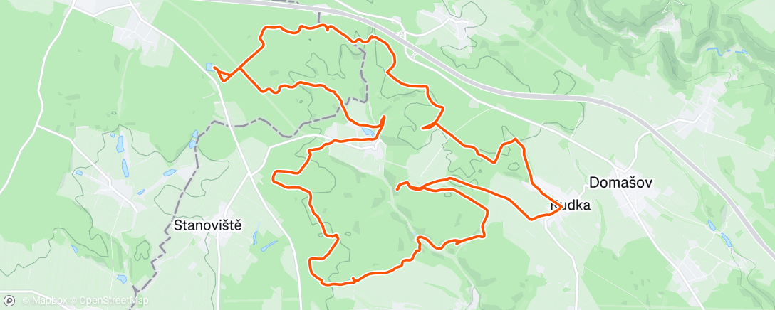 Mapa de la actividad (Narozeninový (mini)rogaining)