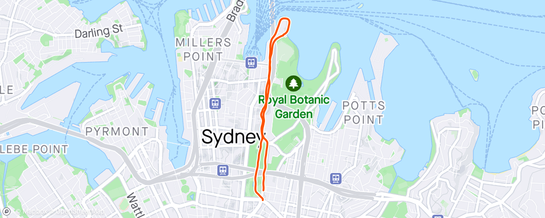 Map of the activity, Sydney Opera House