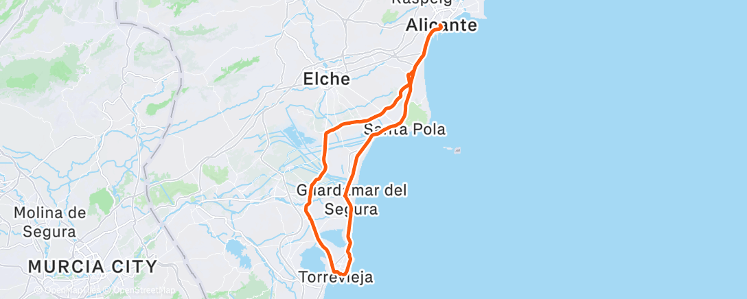 Map of the activity, Alacant