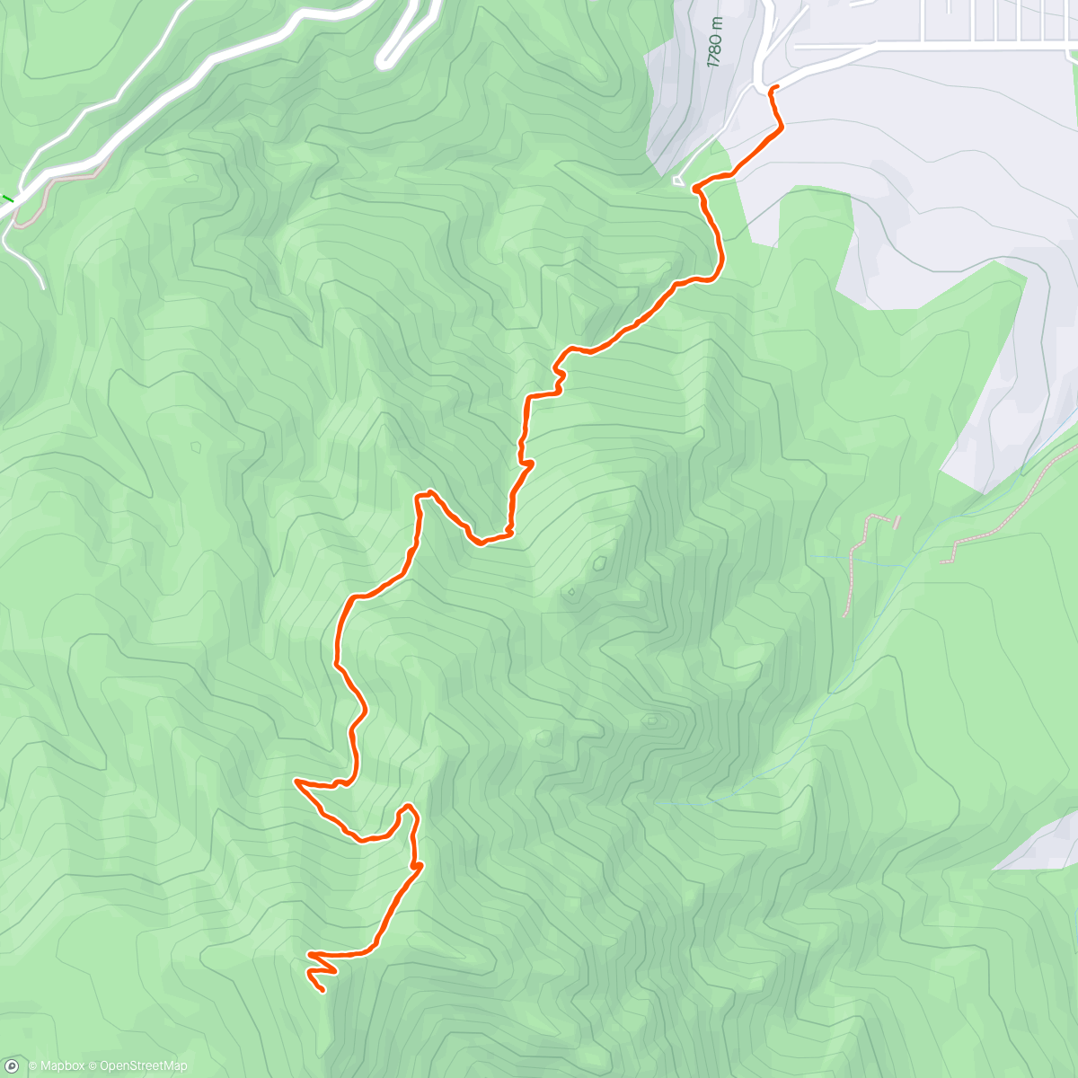 Map of the activity, Green Mountain w/Samir