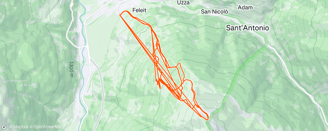 Map of the activity, Morning Alpine Ski