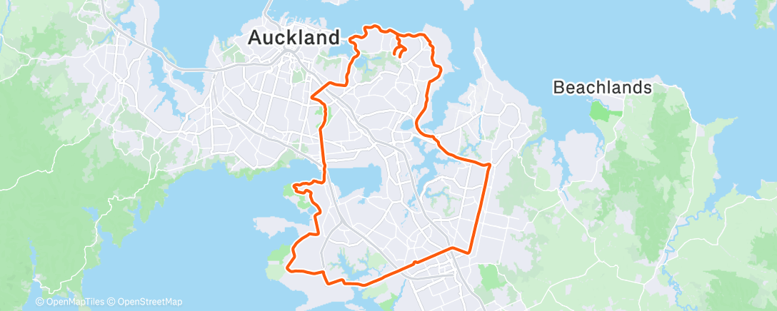 Mapa de la actividad (Morning Ride)