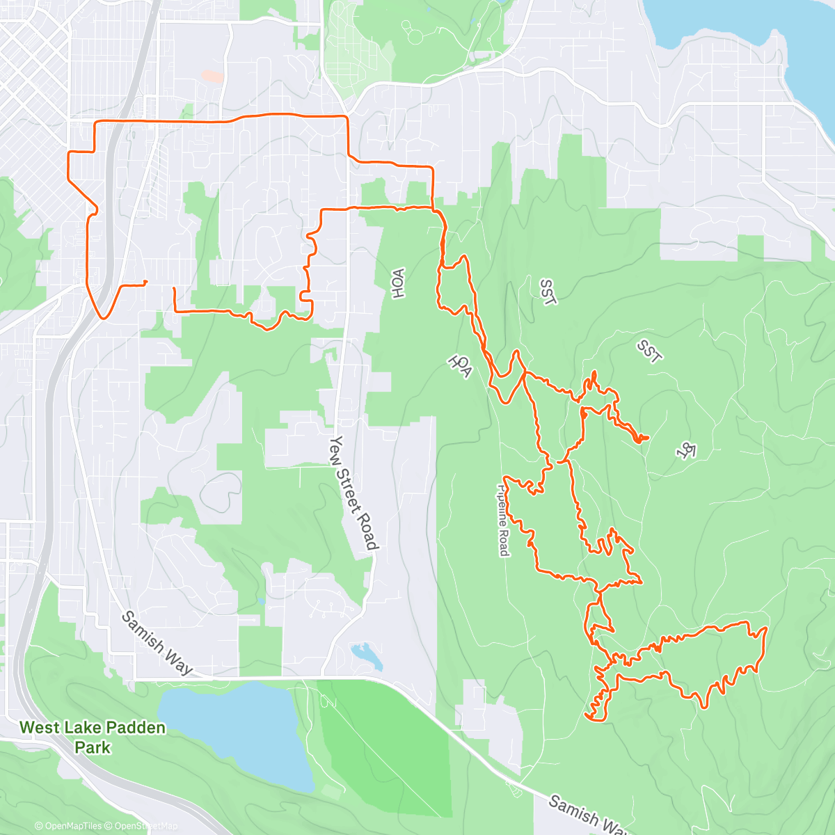 Map of the activity, Cat on a camper