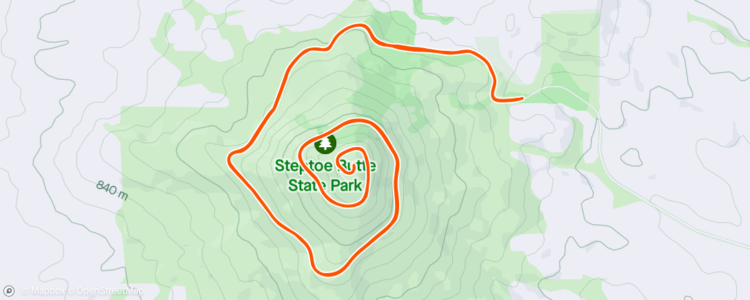 Map of the activity, Steptoe Butte