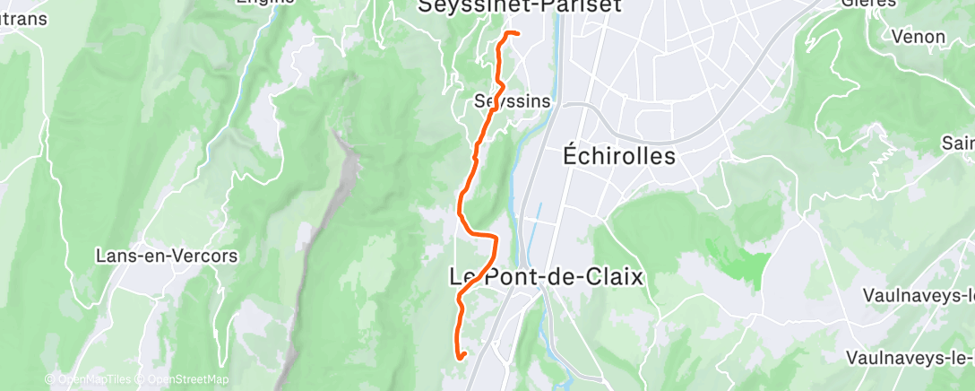 Map of the activity, Activité le soir
